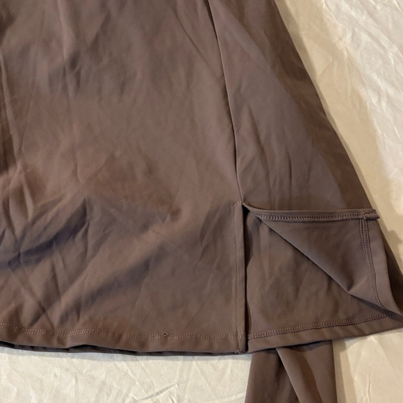 Elegant Long Sleeve Dress in Chocolate Brown - Picture 12 of 12